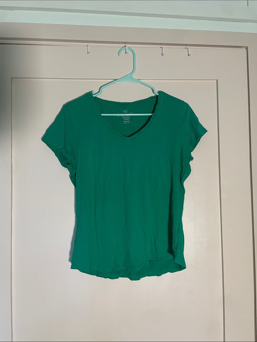 Faded Glory Green V-Neck Short Sleeve Tee
